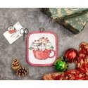luca S Suskaičiuotas siuvinėjimo kryželiu rinkinys "Meowy Christmas" - su lanku, įtrauktas 11x9 cm SLETIL8080 luca S Suskaičiuotas siuvinėjimo kryželiu rinkinys "Meowy Christmas" - su lanku, įtrauktas 11x9 cm SLETIL8080