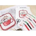 luca S Suskaičiuotas siuvinėjimo kryželiu rinkinys "Meowy Christmas" - su lanku, įtrauktas 11x9 cm SLETIL8080 luca S Suskaičiuotas siuvinėjimo kryželiu rinkinys "Meowy Christmas" - su lanku, įtrauktas 11x9 cm SLETIL8080