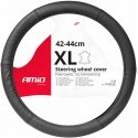 Quilted leather car steering wheel cover xl 41-443cm swc-51-xl amio-03563 Quilted leather car steering wheel cover xl 41-443cm swc-51-xl amio-03563