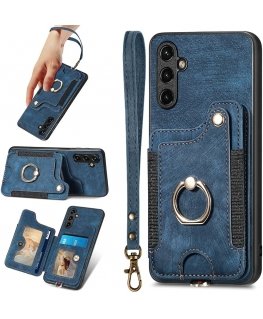 iLike Galaxy A54 5G Silicone Case Water Glitter Blue