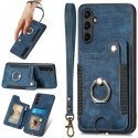 iLike Galaxy A54 5G Silicone Case Water Glitter Blue