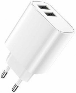 Forever wall charger 2xUSB 2,4A LS-03 white