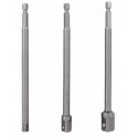 Set of holders (extended) for heads from 1/4" to 1/4", 3/8" & 1/2" Truper® Set of holders (extended) for heads from 1/4" to 1/4", 3/8" & 1/2" Truper®