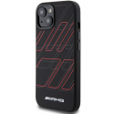 Mercedes AMG Silicone Large Diamond Pattern MagSafe Case for iPhone 15/14/13 - Black