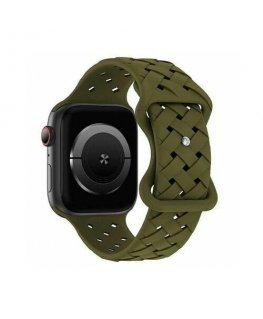 Beline pasek Apple Watch Silicone Woven 38|40|41mm oliwkowy |oli