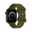 Beline pasek Apple Watch Silicone Woven 38|40|41mm oliwkowy |oli