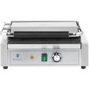 Royal Catering Ribbed electric contact grill 33 x 22 cm 2200 W