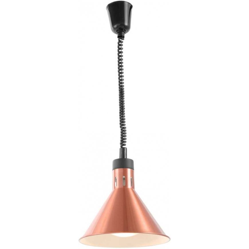 Hendi Food warming lamp - hanging conical copper 250W – 2