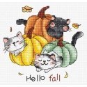 luca S Counted Cross Stitch Kit "Hello Fall" 12x12cm SLETIL8078 luca S Counted Cross Stitch Kit "Hello Fall" 12x12cm SLETIL8078