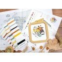 luca S Counted Cross Stitch Kit "Hello Fall" 12x12cm SLETIL8078 luca S Counted Cross Stitch Kit "Hello Fall" 12x12cm SLETIL8078