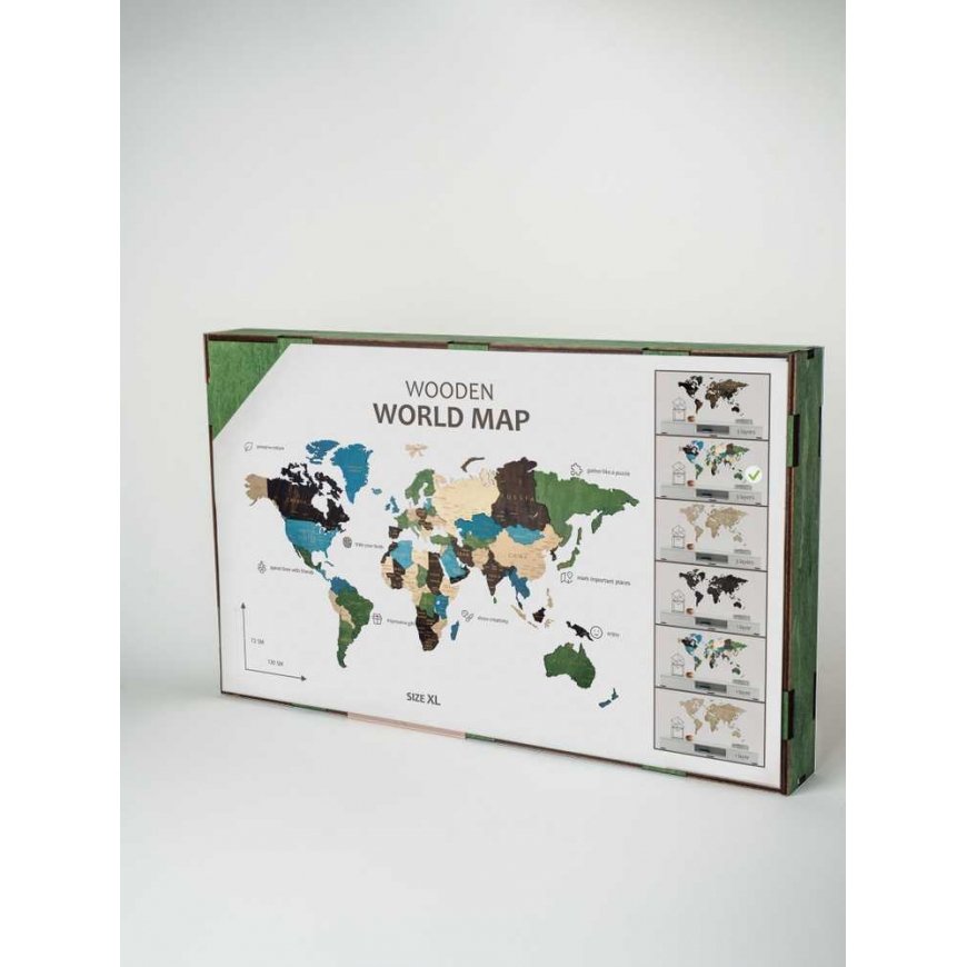 Beldizart Wizardi Wooden Single Level Multicolor Map XL WM-3188 – 2