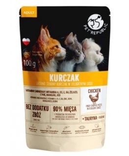 PET REPUBLIC Adult Chicken finely chopped - wet cat food- 100 g