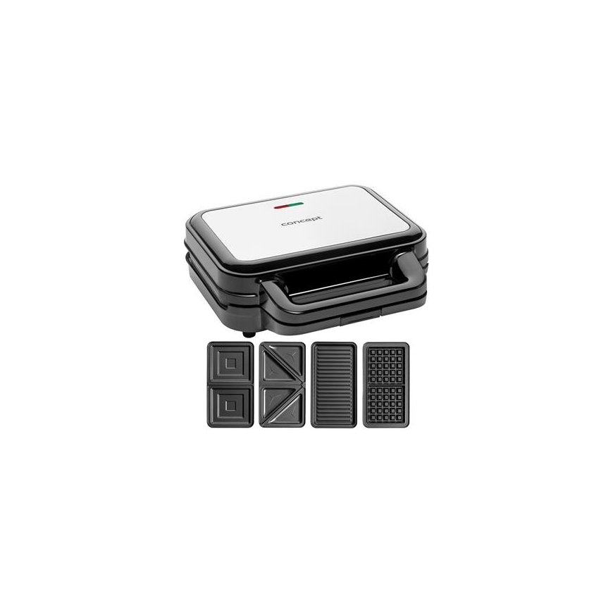 Concept SV3070 sandwich maker 900 W Black, Silver