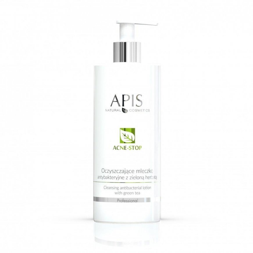 APIS APIS_Acne-Stop valomasis antibakterinis losjonas Valomasis antibakterinis pienelis su žaliąja arbata 500ml – 2
