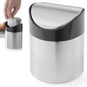 Table waste basket with hinged lid made of stainless steel, diam. 95mm - Hendi 440711 Table waste basket with hinged lid made of stainless steel, diam. 95mm - Hendi 440711