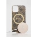 Zestaw Guess GUBPP12MH4EACSW Case+ Charger iPhone 12|12 Pro brąz