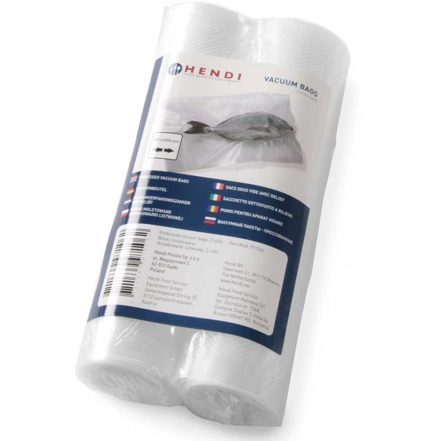 Hendi E Gastro Maišeliai vakuumavimui - gofruoti 300x600 mm, 2 rulonai – 3