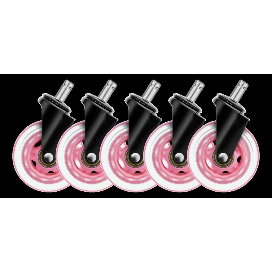 Set of chair wheels DELTACO GAMING, pink / GAM-157-P