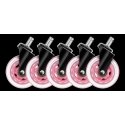 Set of chair wheels DELTACO GAMING, pink / GAM-157-P Set of chair wheels DELTACO GAMING, pink / GAM-157-P