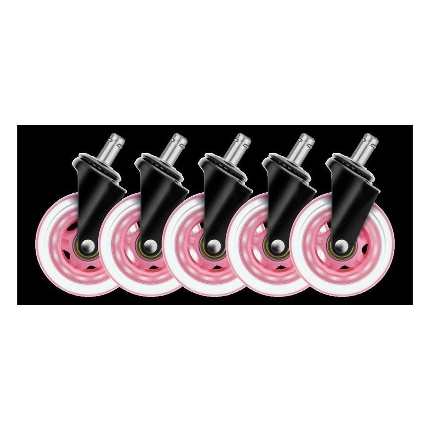 Set of chair wheels DELTACO GAMING, pink / GAM-157-P – 2