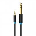 Vention BABBG 3.5mm TRS Male to 6.35mm Male Audio Cable 1.5m Black Vention BABBG 3.5mm TRS Male to 6.35mm Male Audio Cable 1.5m Black