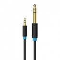 Vention BABBG 3.5mm TRS Male to 6.35mm Male Audio Cable 1.5m Black Vention BABBG 3.5mm TRS Male to 6.35mm Male Audio Cable 1.5m Black