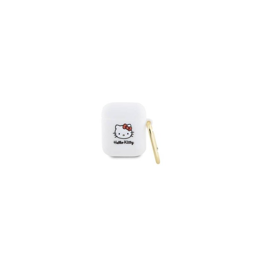 Hello Kitty HKA23DKHSH Airpods 1|2 cover biały|white Silicone 3D – 2