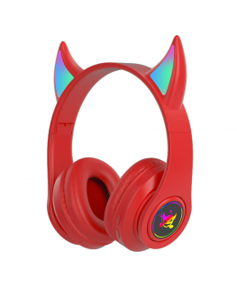 Goodbuy Devil wireless headphones for children | bluetooth 5.0 | Red