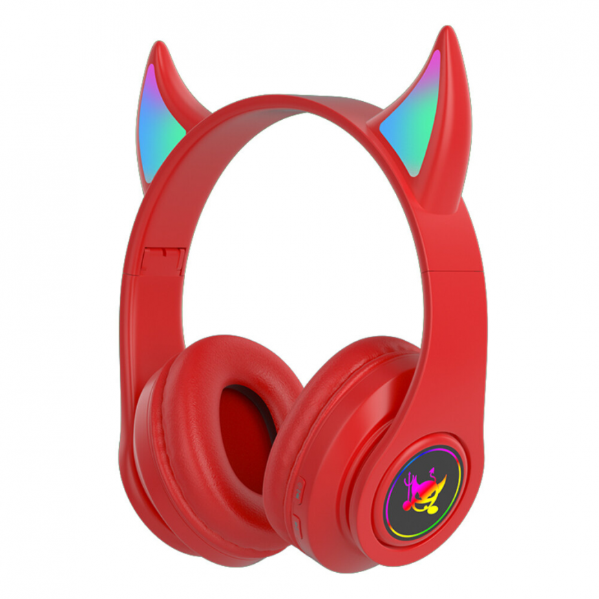 Goodbuy Devil wireless headphones for children | bluetooth 5.0 | Red