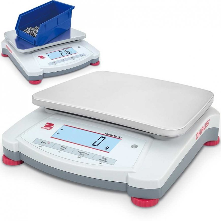 Virtuvinės svarstyklės Tikslios profesionalios techninės stalo svarstyklės NAVIGATOR NVT 6200g / 1g - OHAUS NVT6200