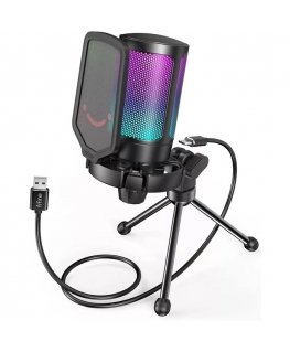 Fifine AmpliGame A6V RGB microphone for gaming | podcasts | stre