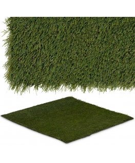 Hillvert Artificial grass for terrace, balcony, soft 30 mm 20/10 cm 100 x 100 cm
