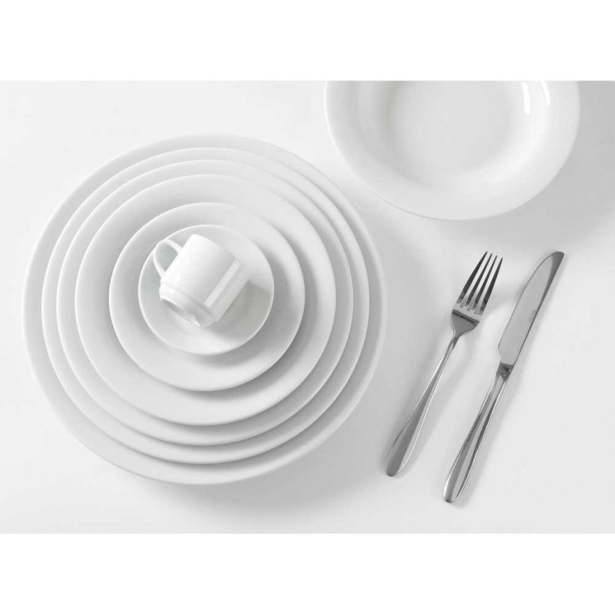 Talerz do macaroni spaghetti OPTIMA white porcelain śr. 260mm set 6szt. - Hendi 770948 – 2