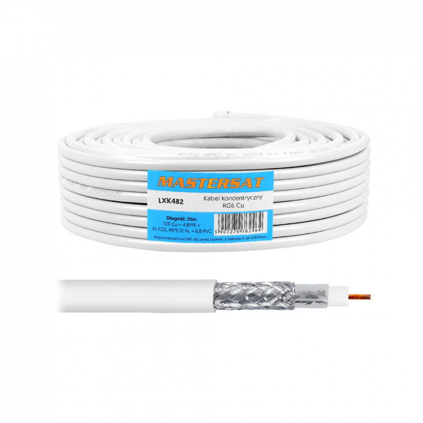 Oem Mastersat Koaksialinis kabelis 1Cu 48x0,12AL 25m – 2