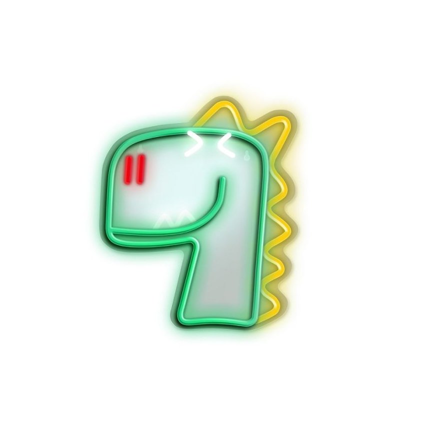 Neon LED JURASSIC DINO green FLNJ02 Forever Light – 2