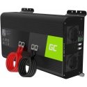 Green Cell automobilių maitinimo keitiklis 12–230V grynas sinusinis 1000W / 2000W su USB Green Cell automobilių maitinimo keitiklis 12–230V grynas sinusinis 1000W / 2000W su USB