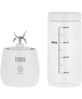 Plakiklis Teesa Belaidis maišytuvas, stiklinis puodelis, 450 ml, 100 W, 6 peiliai