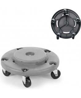 Amer Box Trolley base on wheels for 120L round kitchen waste container