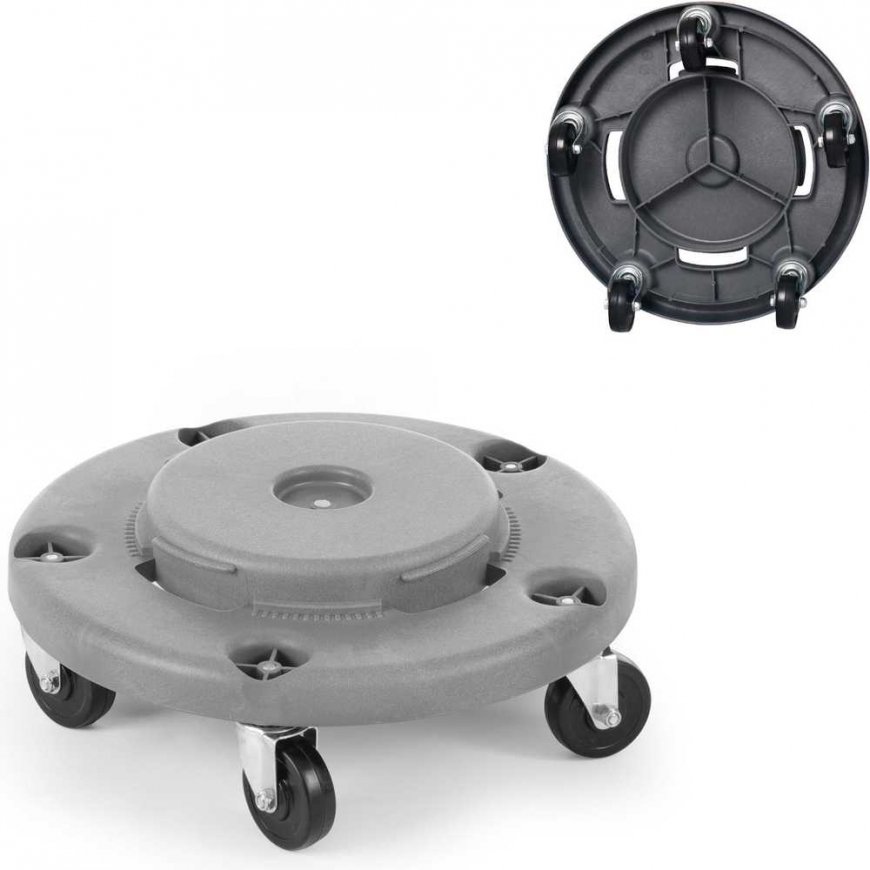 Amer Box Trolley base on wheels for 120L round kitchen waste container