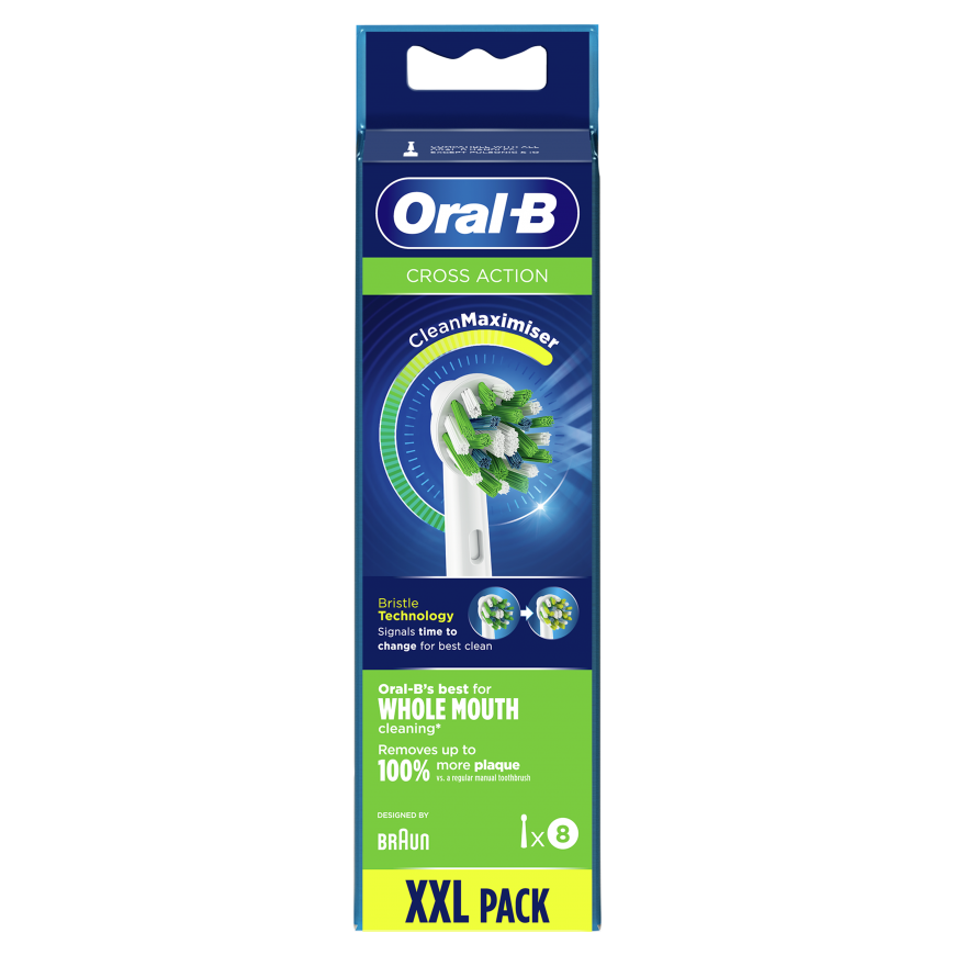 Dantų šepetėlis EB50-8 Braun Oral-B Cross Action Elektrinio Dantų Šepetėlio Galvutės – 4