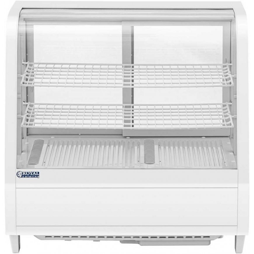 Šaldytuvas Royal Catering Šaldytuvo vitrina, stiklinė, 3 lygių, 100 l - balta – 2