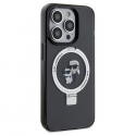 Case Karl Lagerfeld Ring Stand Karl&Choupette MagSafe case for iPhone 13 Pro Max - black Case Karl Lagerfeld Ring Stand Karl&Choupette MagSafe case for iPhone 13 Pro Max - black