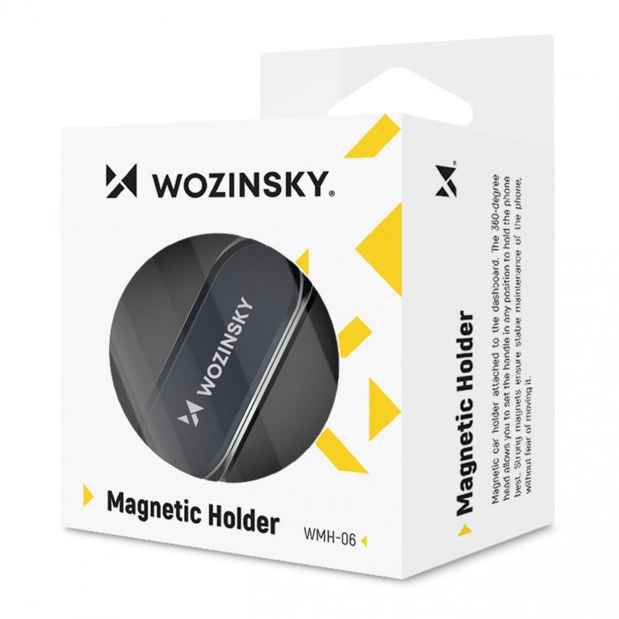 Wozinsky Self-adhesive Magnetic 360 Car Dashboard Mount Silver (