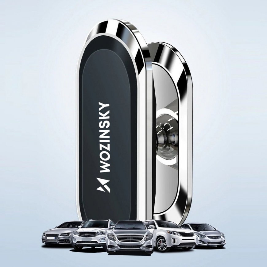Wozinsky Self-adhesive Magnetic 360 Car Dashboard Mount Silver ( – 2