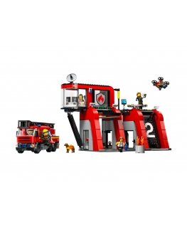 Klocki City 60414 Remiza strażacka z wozem strażackim