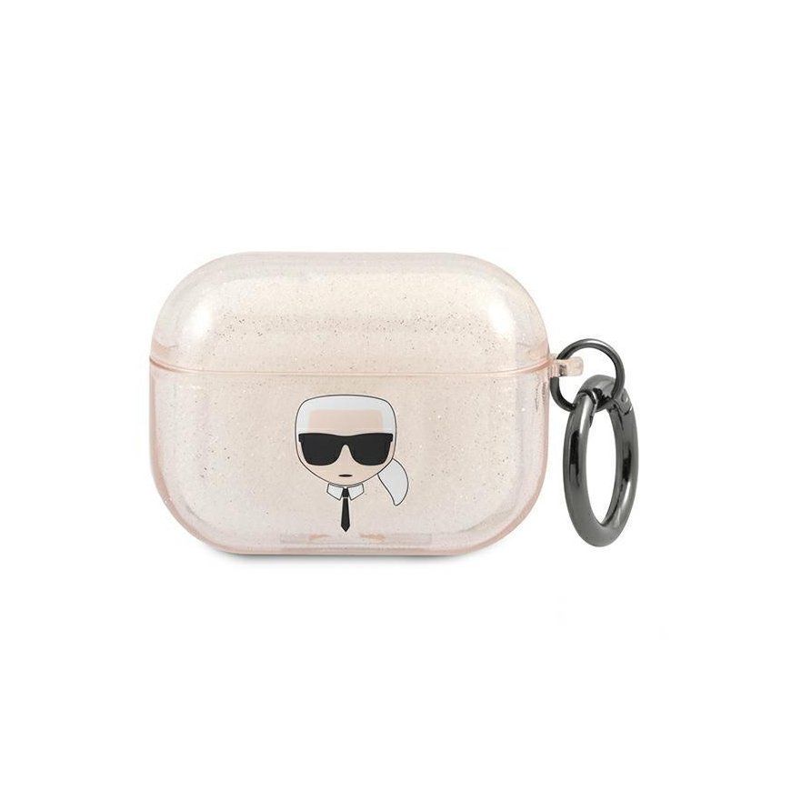 Karl Lagerfeld case for AirPods Pro KLAPUKHGD gold Glitter Karl`