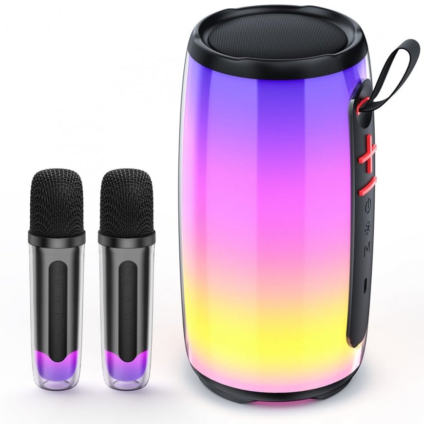 Goodbuy LED 360 karaoke microphone with speaker bluetooth | 5W | – 2