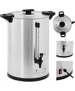 Royal Catering Zaparzacz do kawy herbaty with tap 20 l 1650 W silver