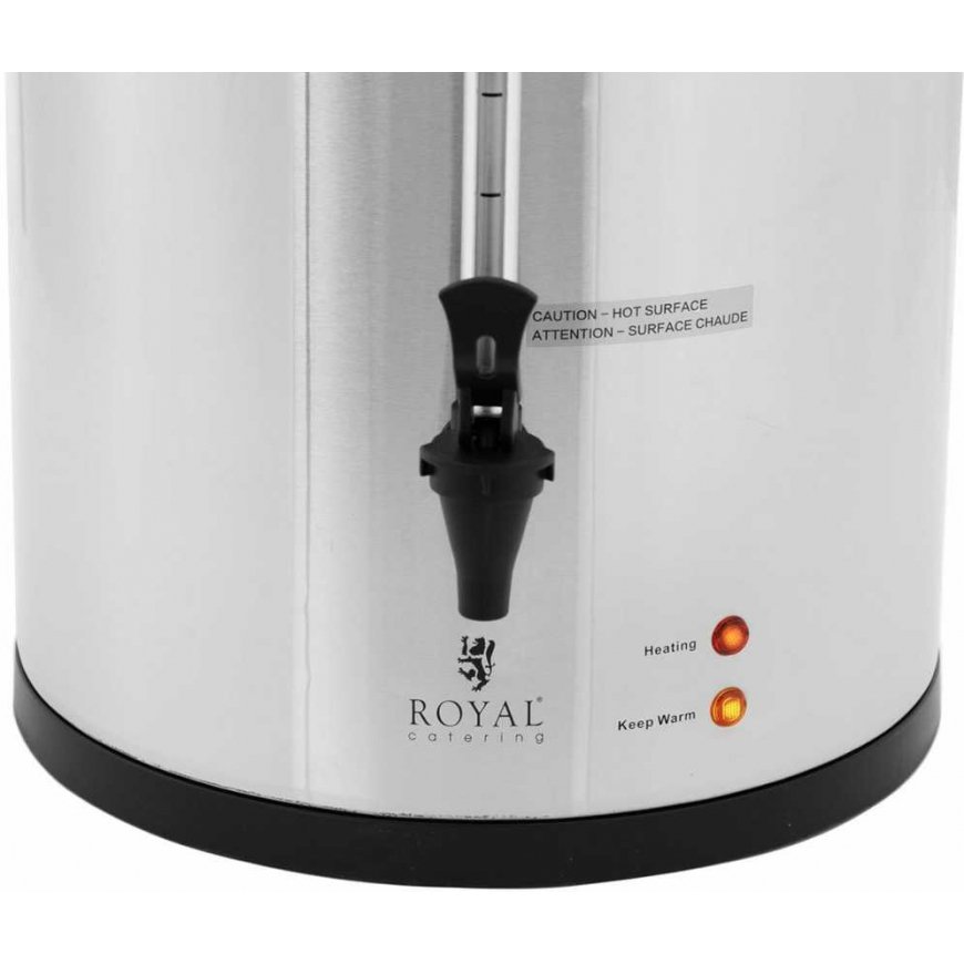 Royal Catering Zaparzacz do kawy herbaty with tap 20 l 1650 W silver – 4