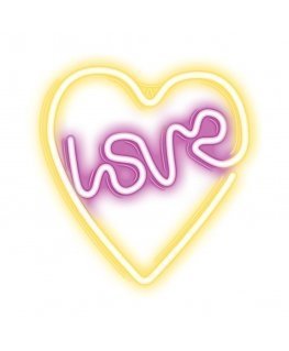 Neon LED Light LOVE HEART purple white NNE02 Neolia